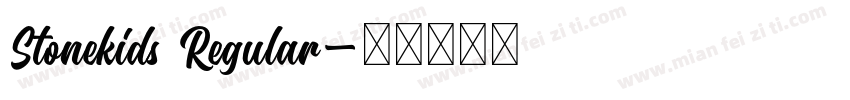 Stonekids Regular字体转换